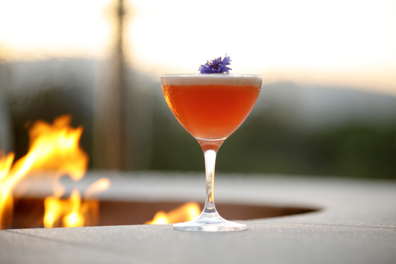 A rooftop cocktail as the afternoon settles in